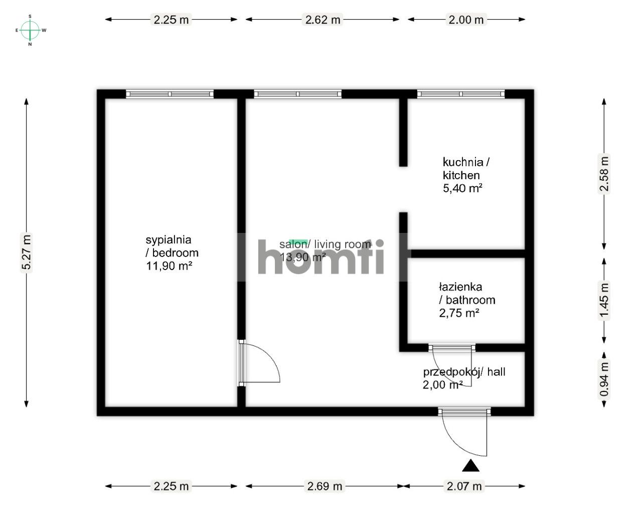 2 ROOMS | ELEVATOR | BASEMENT | CLOSE TO CITY CENTER - Квартира - Оренда - Wrocław, Krzyki / Huby