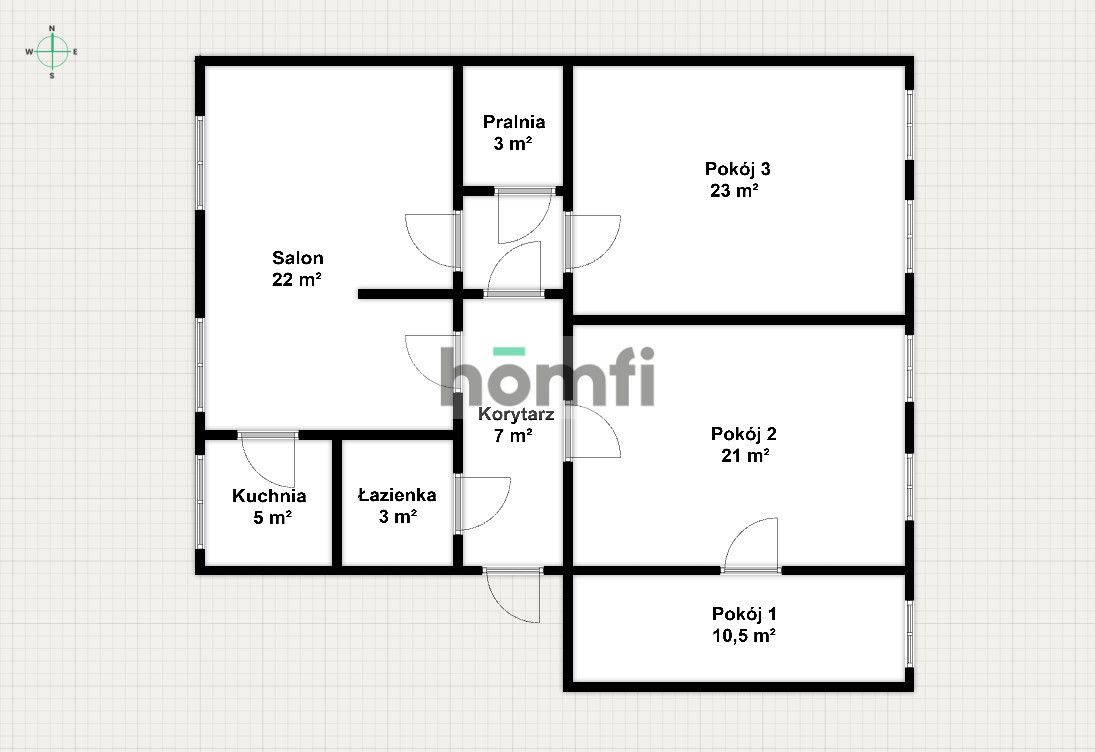 Potential in the tenement house – 95 m² for your own arrangement - Apartment - Sale - Toruń, Bydgoskie Przedmieście
