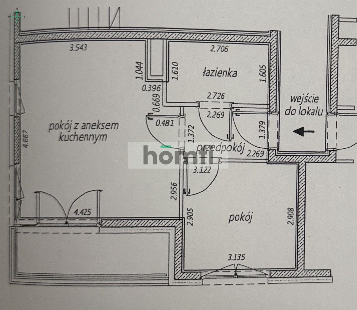 reen view & quiet location | 2 rooms | Excellent transport - Apartment - Sale - Kraków, Nowa Huta / Mistrzejowice