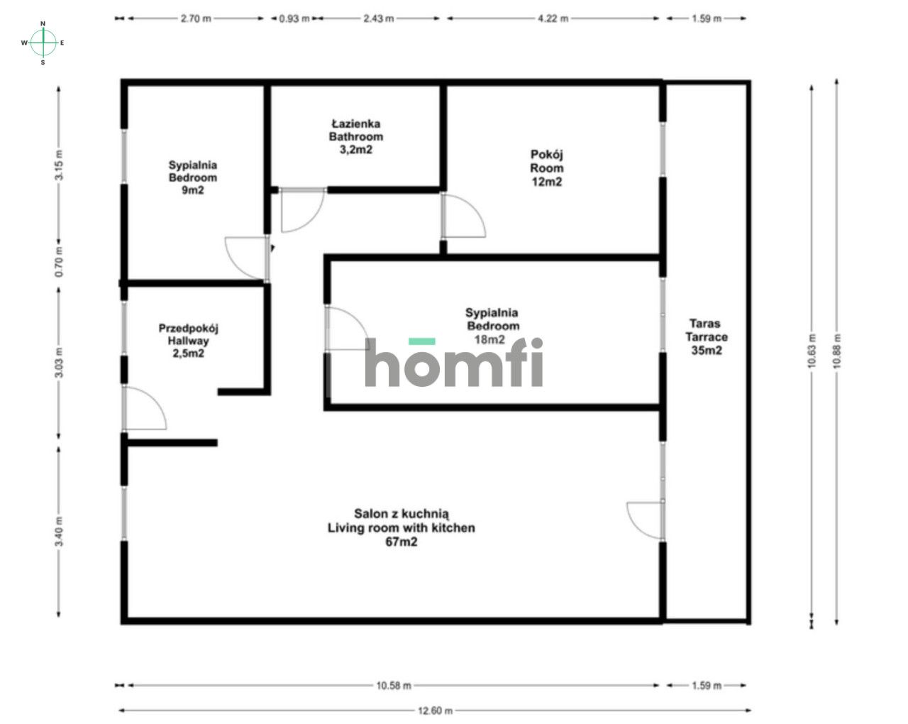 3 rooms | 112m2 of potential Zębice near Siechnice - Apartment - Sale - Wrocławski, Siechnice / Zębice