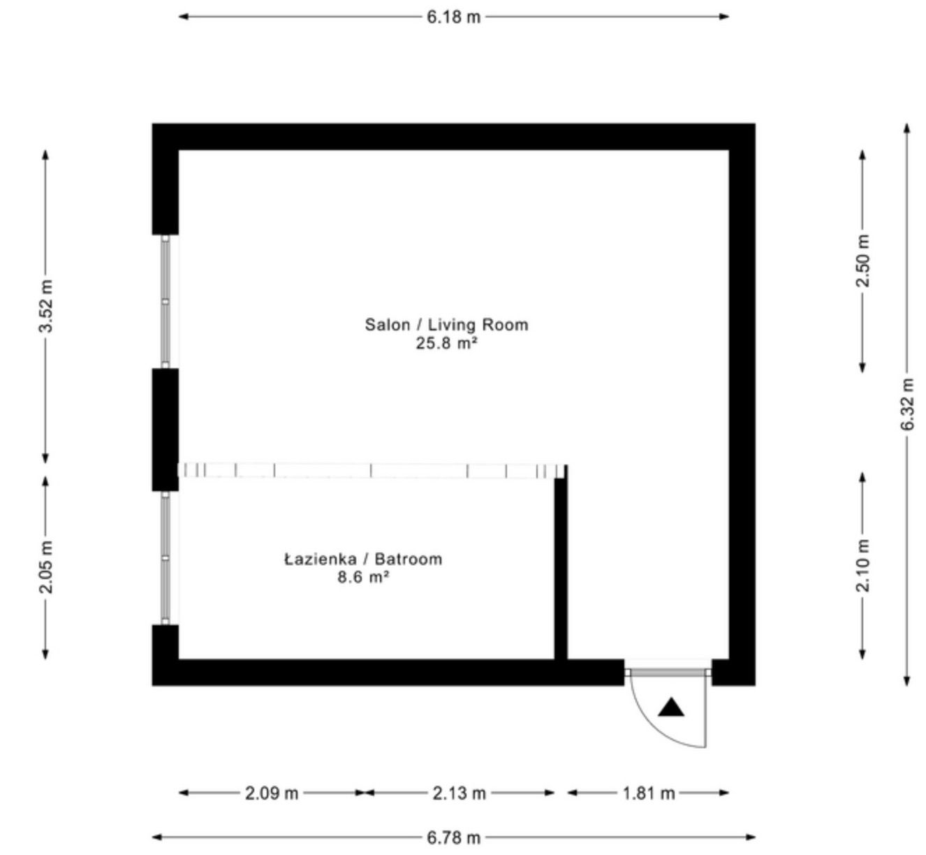 Modern Loft Studio with Open Bathroom | High Standard | Unique Design - Apartment - Rent - Poznań, Stare Miasto
