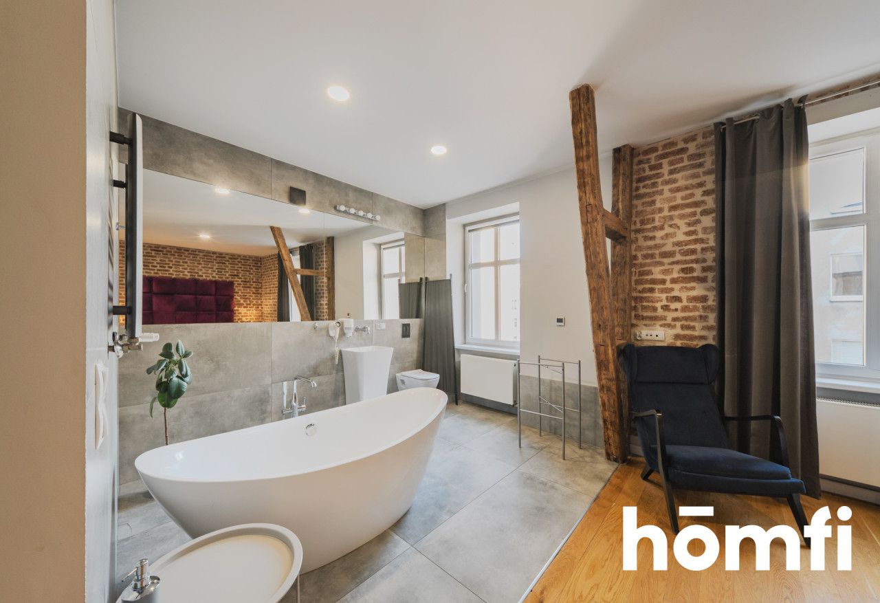 Modern Loft Studio with Open Bathroom | High Standard | Unique Design - Apartment - Rent - Poznań, Stare Miasto