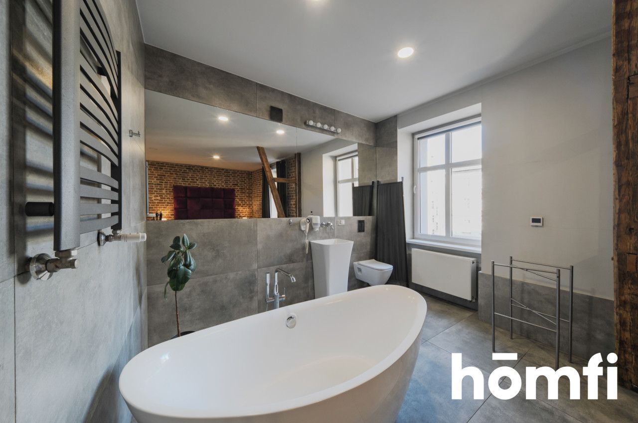 Modern Loft Studio with Open Bathroom | High Standard | Unique Design - Apartment - Rent - Poznań, Stare Miasto