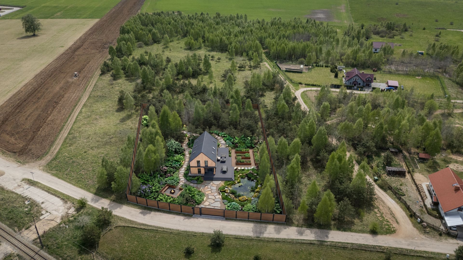 Unique plot with a natural green buffer - Ділянка - Продаж - Olsztyński, Jonkowo / Węgajty