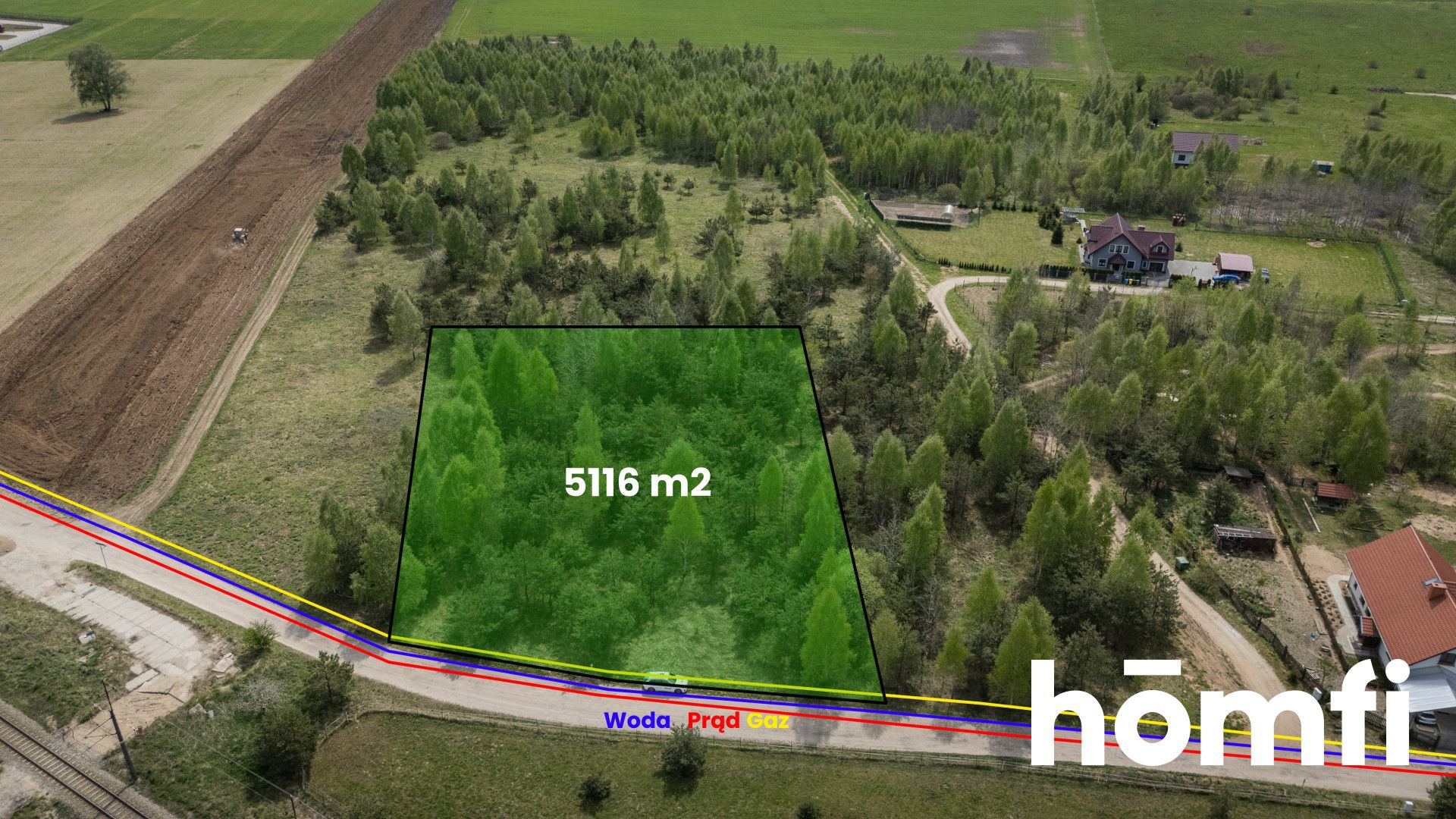 Unique plot with a natural green buffer - Plot - Sale - Olsztyński, Jonkowo / Węgajty