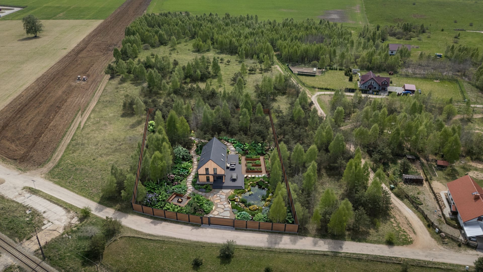 Unique plot with a natural green buffer - Ділянка - Продаж - Olsztyński, Jonkowo / Węgajty