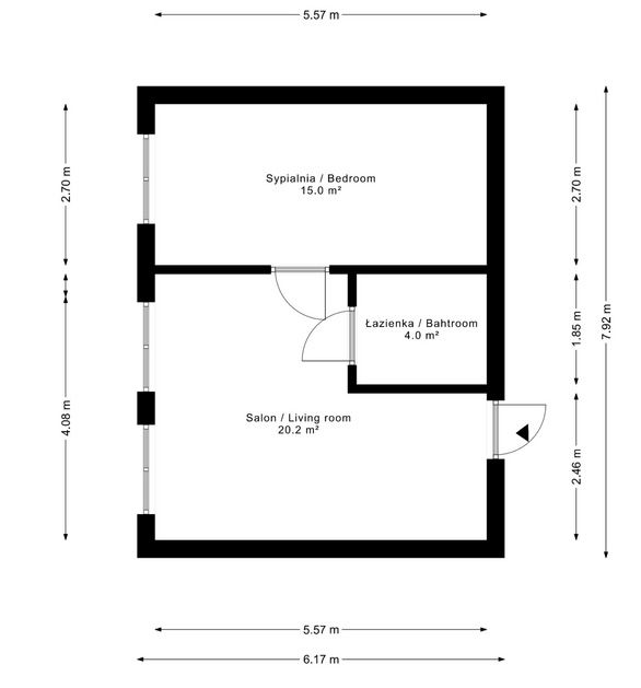Stylish 2-Room Loft Apartment - Apartment - Rent - Poznań, Stare Miasto