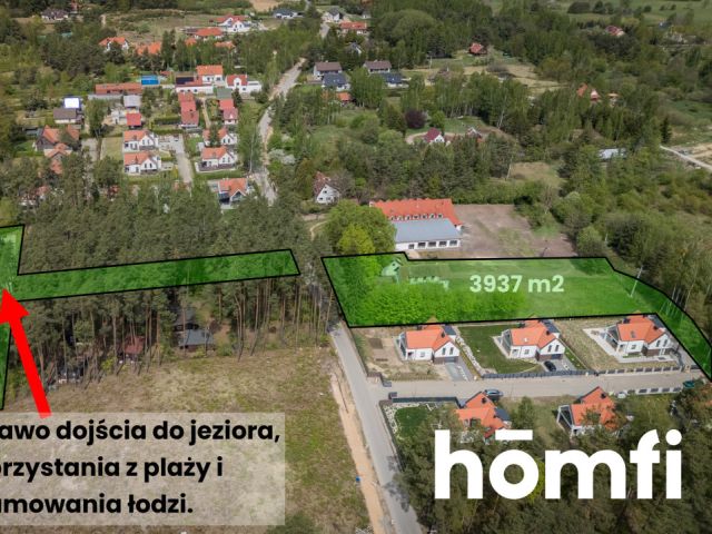 Investment plot with a private beach and a pier - Ділянка - Продаж - Olsztyński, Stawiguda / Tomaszkowo