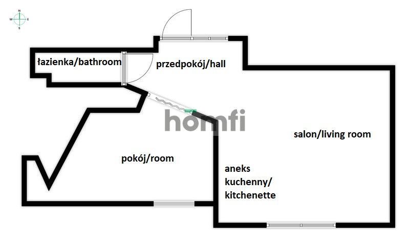 A spacious two-room apartment in Przymorze - Apartment - Rent - Gdańsk, Przymorze