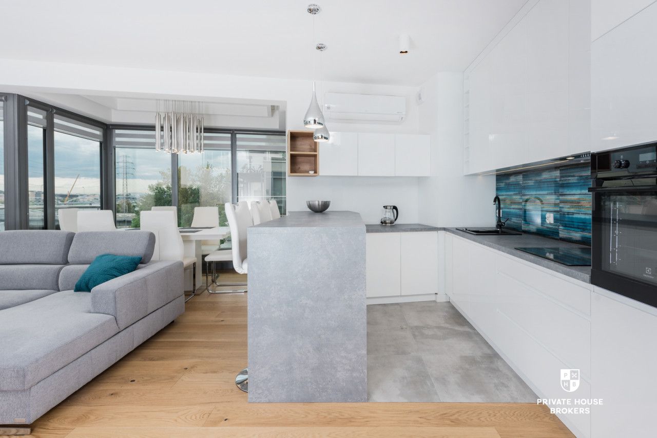 Bright and air-conditioned 73m2 apartment at Wiślane Tarasy - Apartment - Rent - Kraków, Śródmieście / Grzegórzki