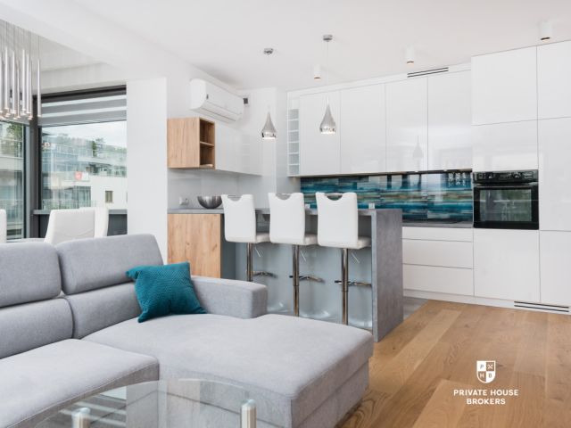 Bright and air-conditioned 73m2 apartment at Wiślane Tarasy - Apartment - Rent - Kraków, Śródmieście / Grzegórzki