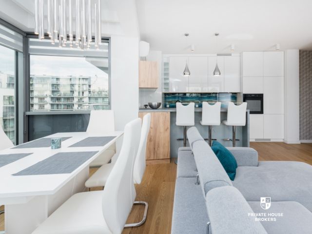 Bright and air-conditioned 73m2 apartment at Wiślane Tarasy - Apartment - Rent - Kraków, Śródmieście / Grzegórzki