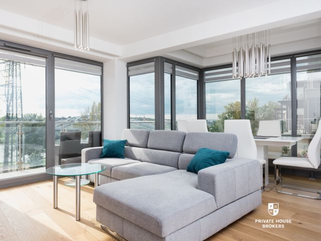 Bright and air-conditioned 73m2 apartment at Wiślane Tarasy - Apartment - Rent - Kraków, Śródmieście / Grzegórzki