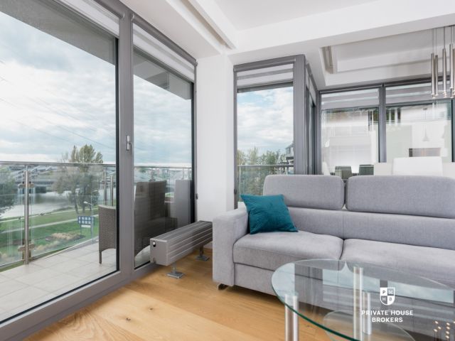 Bright and air-conditioned 73m2 apartment at Wiślane Tarasy - Apartment - Rent - Kraków, Śródmieście / Grzegórzki