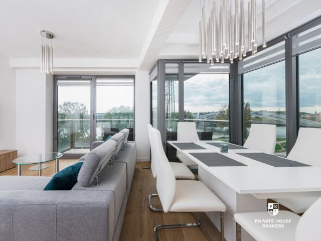 Bright and air-conditioned 73m2 apartment at Wiślane Tarasy - Apartment - Rent - Kraków, Śródmieście / Grzegórzki