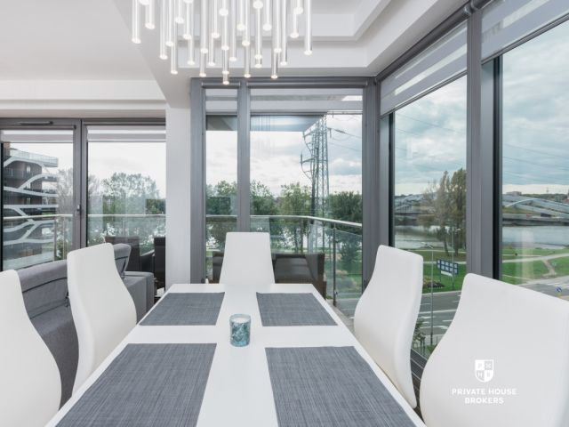 Bright and air-conditioned 73m2 apartment at Wiślane Tarasy - Apartment - Rent - Kraków, Śródmieście / Grzegórzki