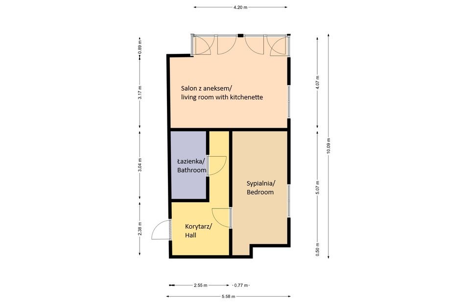 Cozy Vibes | Malta Lake | 2-Room Apartment - Квартира - Продаж - Poznań, Nowe Miasto