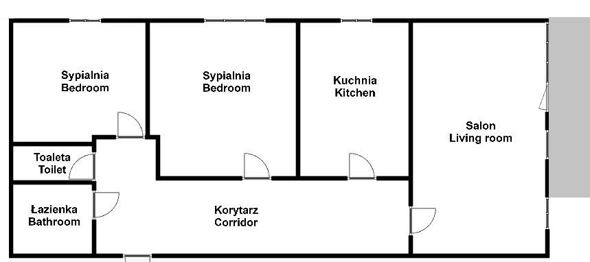 Live in the clouds! Beautiful, renovated 3-room apartment with a view – Os. Dywizjonu 303 - Apartment - Rent - Kraków, Nowa Huta / Czyżyny