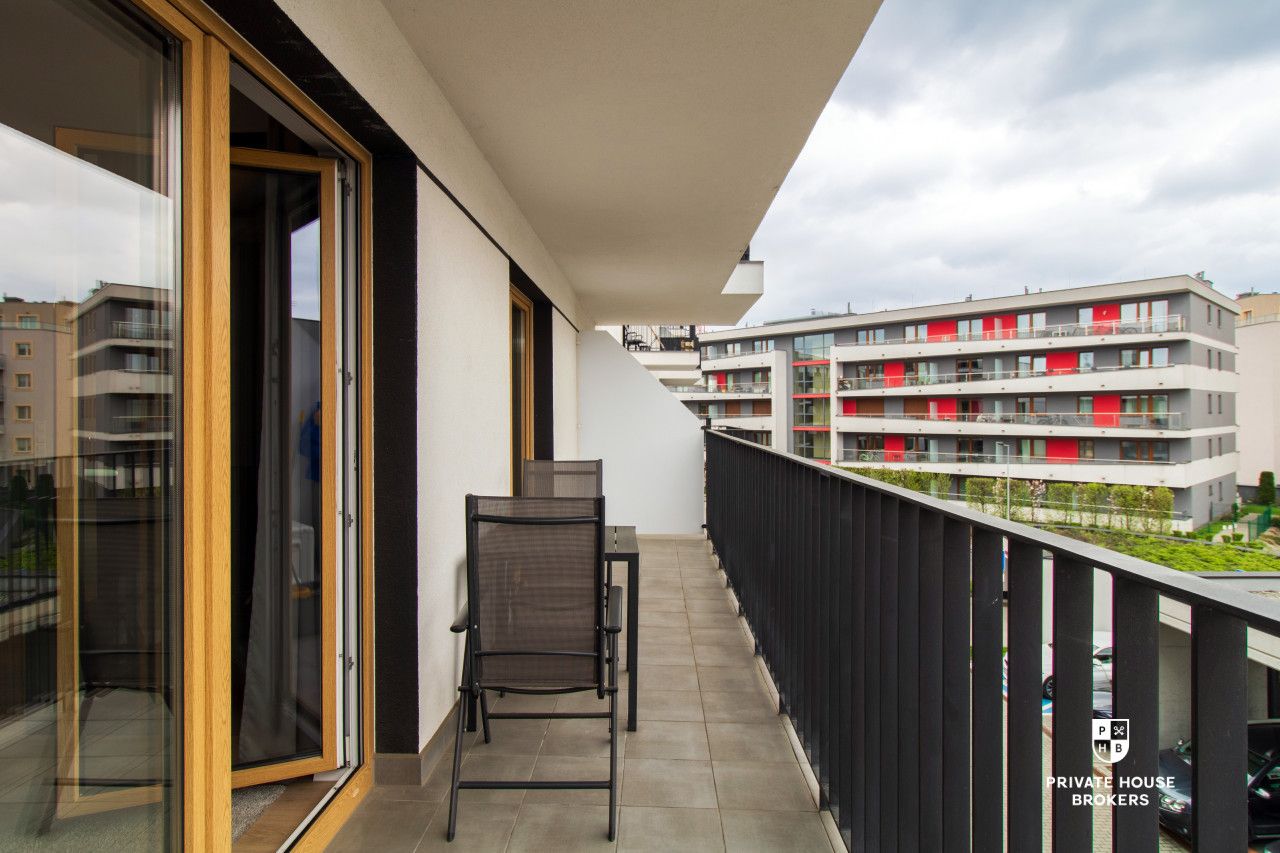 Dwupokojowe mieszkanie z dużym balkonem| ul.Rydlówka| klimatyzacja| garaż - Mieszkanie - Wynajem - Kraków, Podgórze