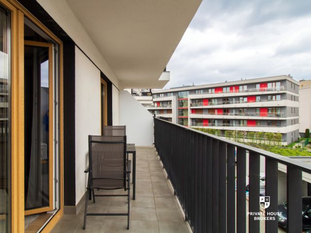 Dwupokojowe mieszkanie z dużym balkonem| ul.Rydlówka| klimatyzacja| garaż - Mieszkanie - Wynajem - Kraków, Podgórze