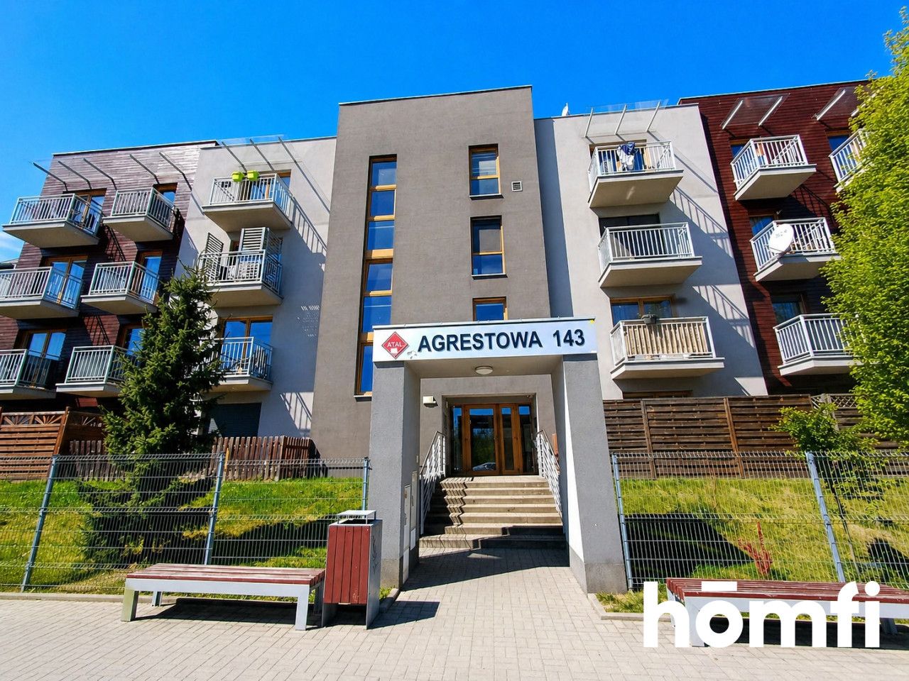 Quiet2-room apartment with balcony, Agrestowa Street - Apartment - Sale - Wrocław, Krzyki / Ołtaszyn