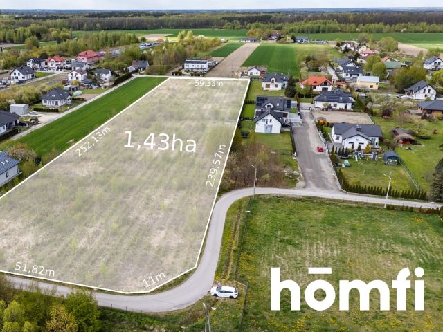 Gotowiec 1,43ha Milejowice | Kanalizacja MPZP - Działka - Sprzedaż - Radomski, Zakrzew / Milejowice