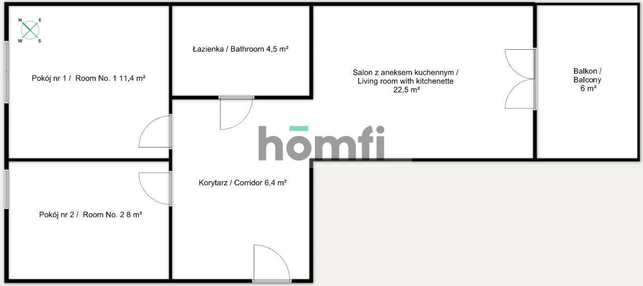 54 M² | MIEJSCE PARKINGOWE | NOVA GRANICZNA - Mieszkanie - Wynajem - Rzeszów, Drabinianka