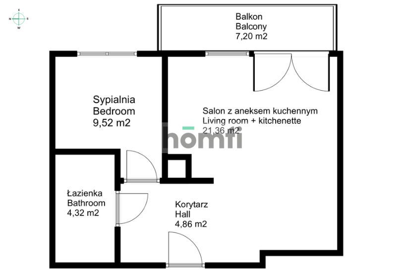 2 rooms in a new building on Zatorska Street - Apartment - Sale - Wrocław, Psie Pole