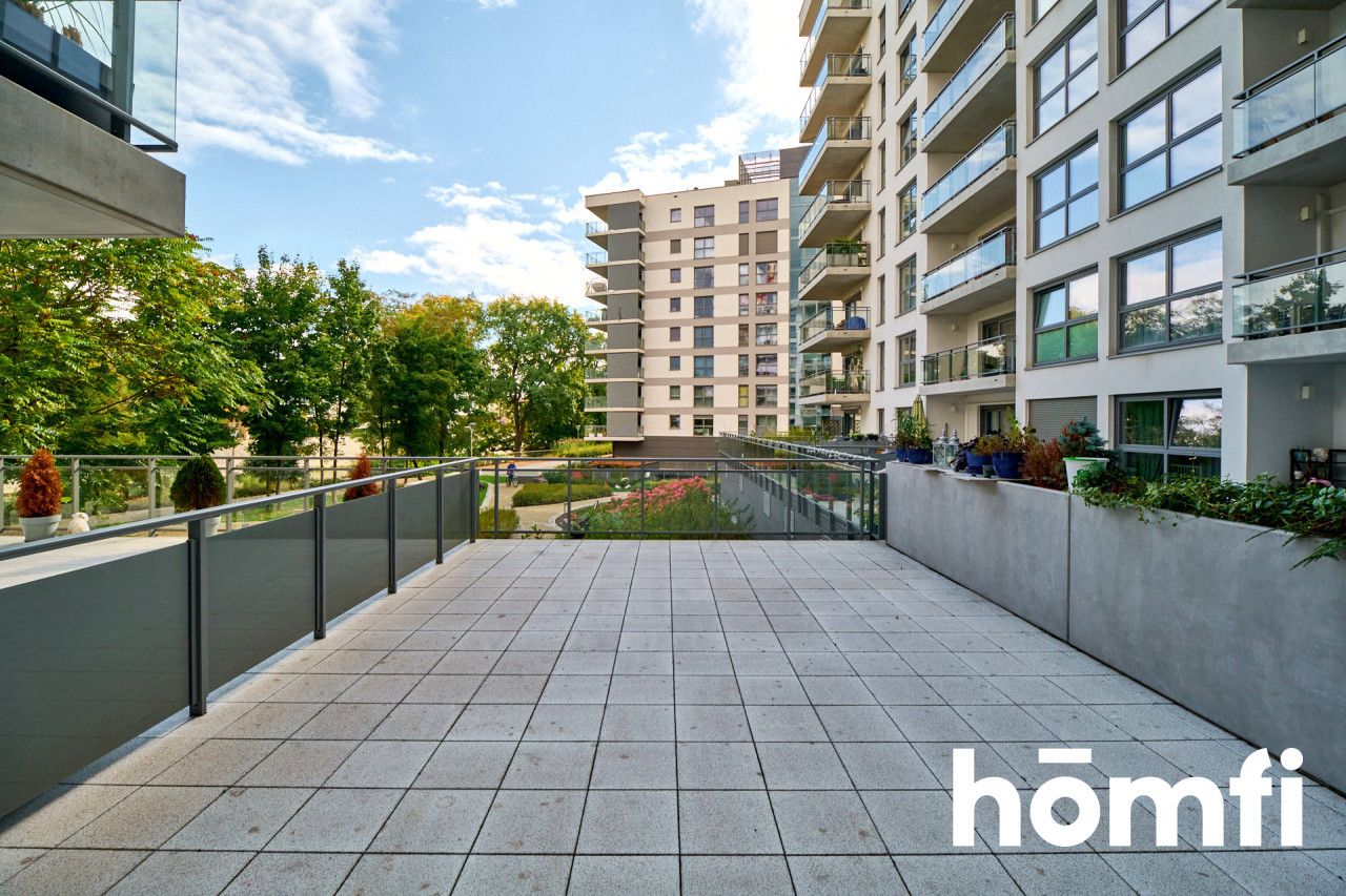 3-room 66.5 m2 with a 40 m2 terrace and a balcony / Centrum / Kępa Mieszczańska / River Point - Apartment - Rent - Wrocław, Śródmieście / Nadodrze