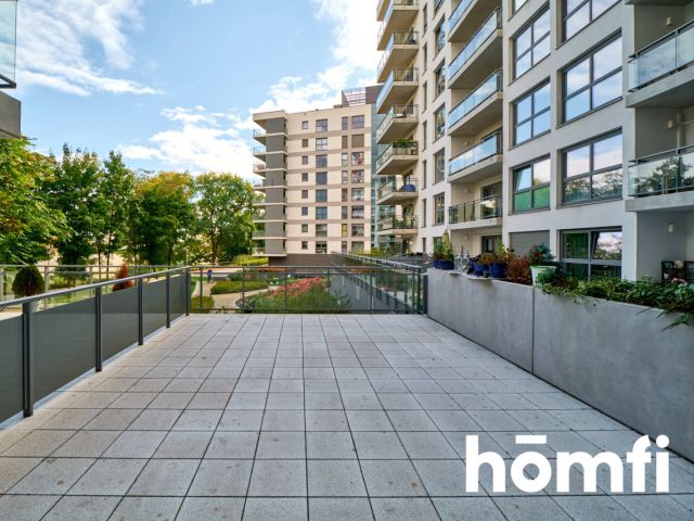 3-room 66.5 m2 with a 40 m2 terrace and a balcony / Centrum / Kępa Mieszczańska / River Point - Apartment - Rent - Wrocław, Śródmieście / Nadodrze