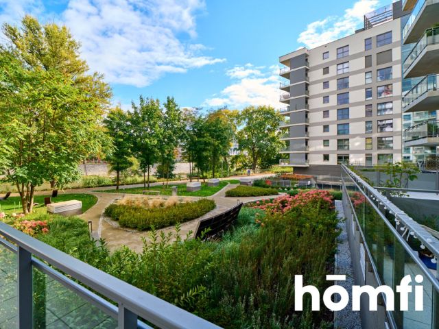 3-room 66.5 m2 with a 40 m2 terrace and a balcony / Centrum / Kępa Mieszczańska / River Point - Apartment - Rent - Wrocław, Śródmieście / Nadodrze