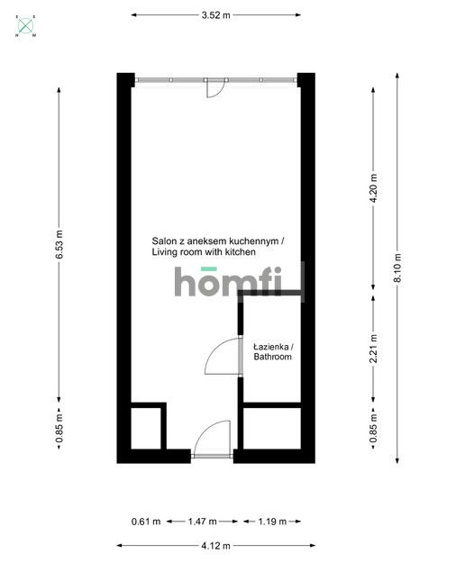 BEAUTIFUL STUDIO APARTMENT ON THE 22ND FLOOR IN KATOWICE - Квартира - Оренда - Katowice, Śródmieście