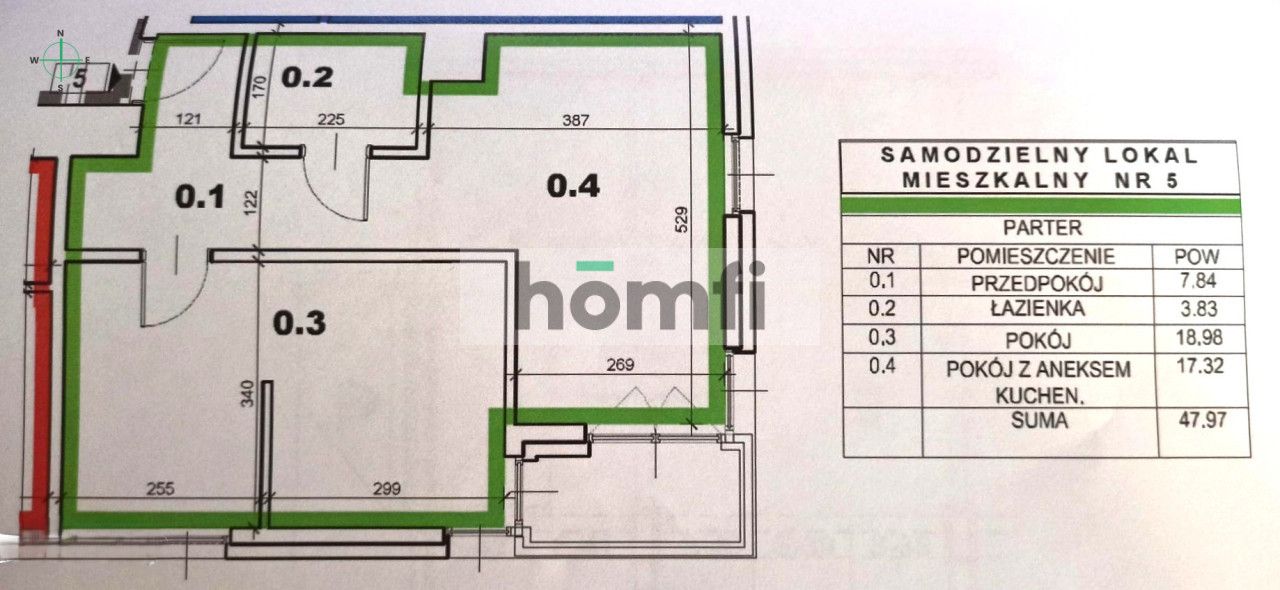 For sale - 2 rooms 48sqm - ul.Os. Bohaterów Września, Mistrzejowice) - Квартира - Продаж - Kraków, Nowa Huta / Mistrzejowice