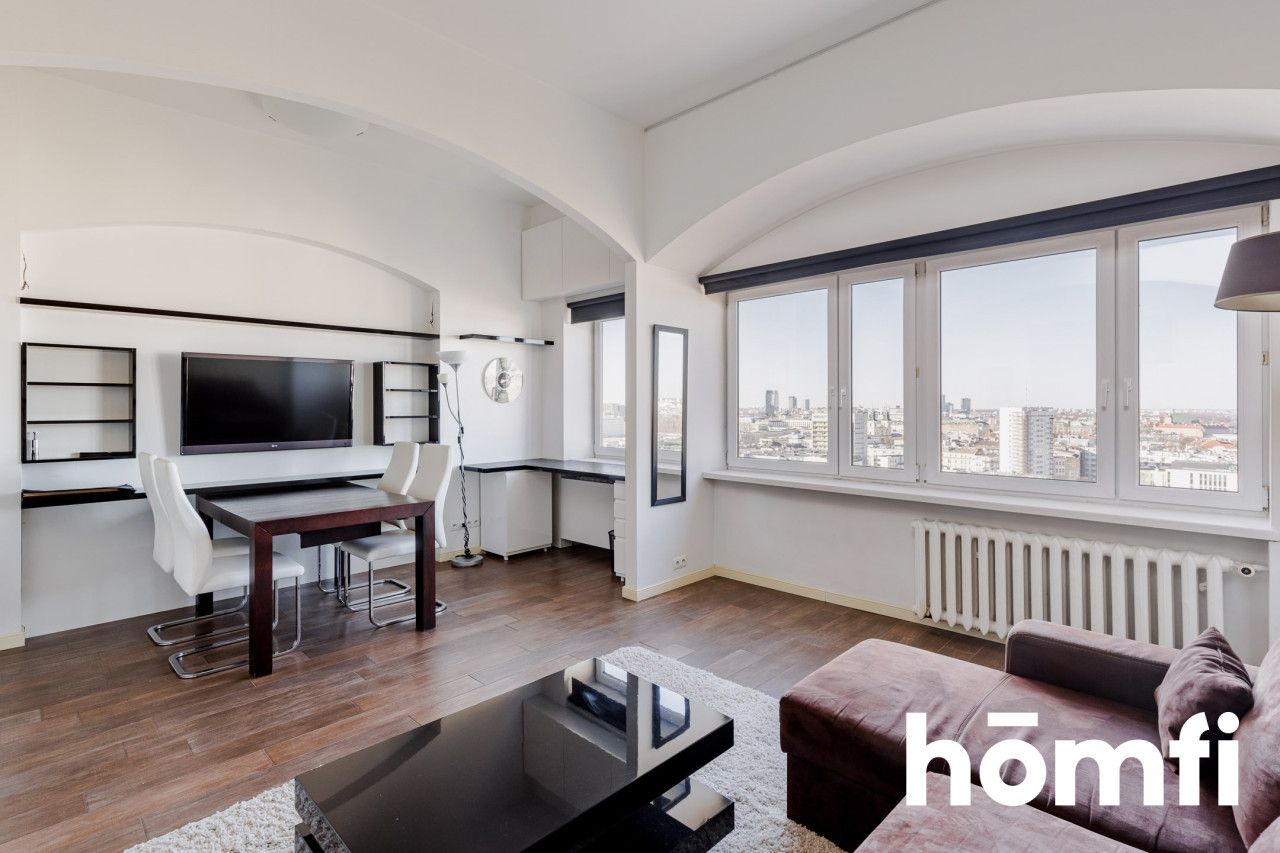 NOWOCZESNE STUDIO Z PANORAMĄ WARSZAWY/36m2/ - Mieszkanie - Wynajem - Warszawa, Śródmieście / Śródmieście Północne