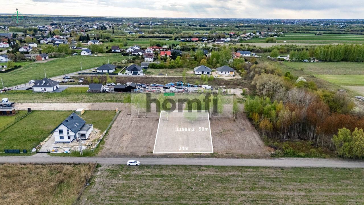 Beautiful plot in Maków, Skaryszew, 1199m2 - Plot - Sale - Radomski, Skaryszew / Maków