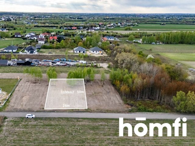 Beautiful plot in Maków, Skaryszew, 1199m2 - Plot - Sale - Radomski, Skaryszew / Maków