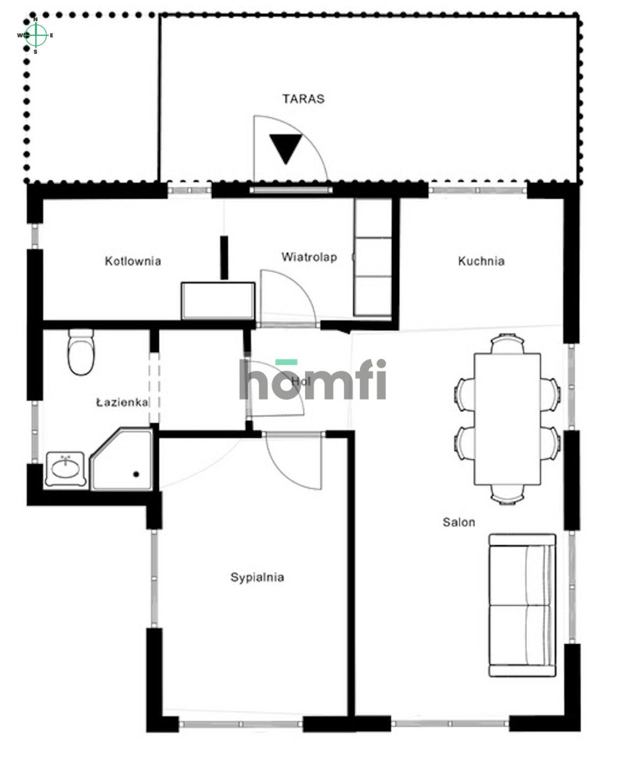 House under construction surrounded by forest – Łask area | 80 m² - House - Sale - Łaski, Łask