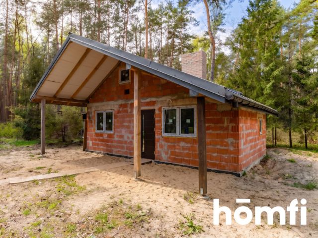 House under construction surrounded by forest – Łask area | 80 m² - House - Sale - Łaski, Łask / Rokitnica