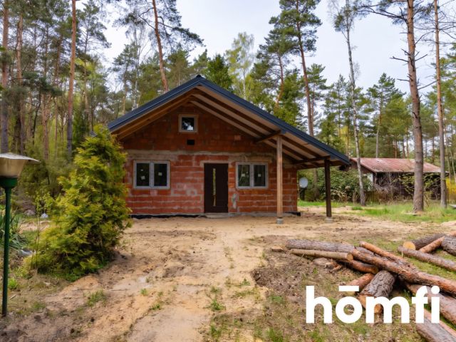 House under construction surrounded by forest – Łask area | 80 m² - House - Sale - Łaski, Łask / Rokitnica