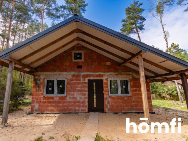 House under construction surrounded by forest – Łask area | 80 m² - House - Sale - Łaski, Łask / Rokitnica