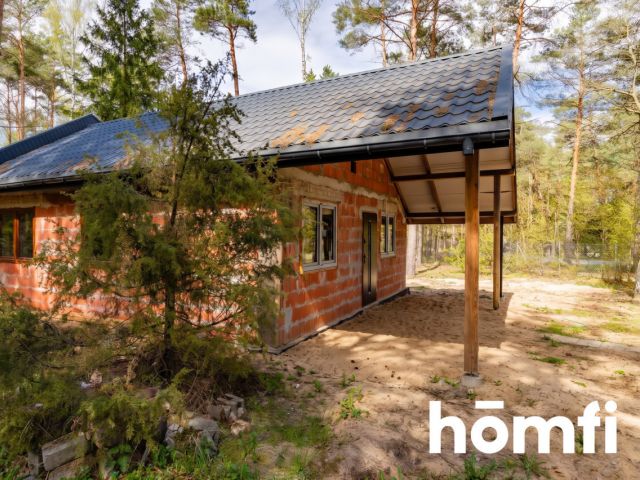 House under construction surrounded by forest – Łask area | 80 m² - House - Sale - Łaski, Łask / Rokitnica
