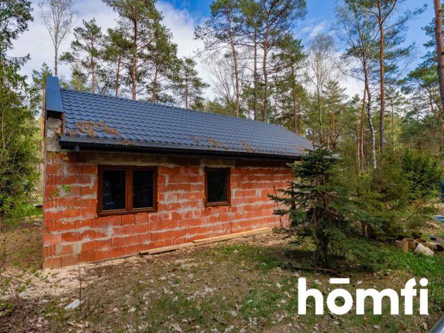 House under construction surrounded by forest – Łask area | 80 m² - House - Sale - Łaski, Łask / Rokitnica