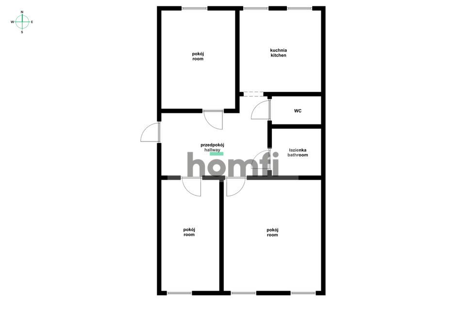 3-bedroom apartment with a separate kitchen in a townhouse - Brochów - Apartment - Sale - Wrocław, Krzyki / Brochów