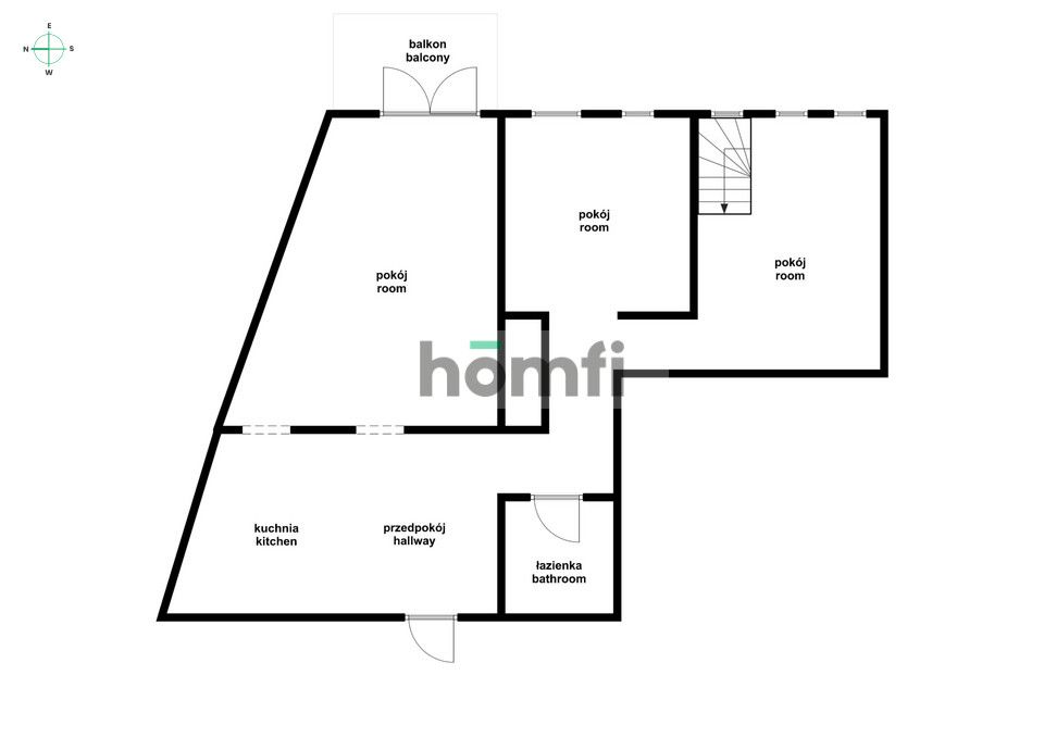 Loft-style 3 rooms Bulwar Staromiejski, Old Town - Квартира - Оренда - Wrocław, Stare Miasto