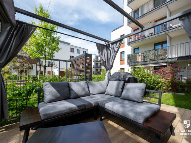 Premium 53m² z dużym ogrodem, garderobą i garażem obok Bonarki - Mieszkanie - Sprzedaż - Kraków, Podgórze / Łagiewniki