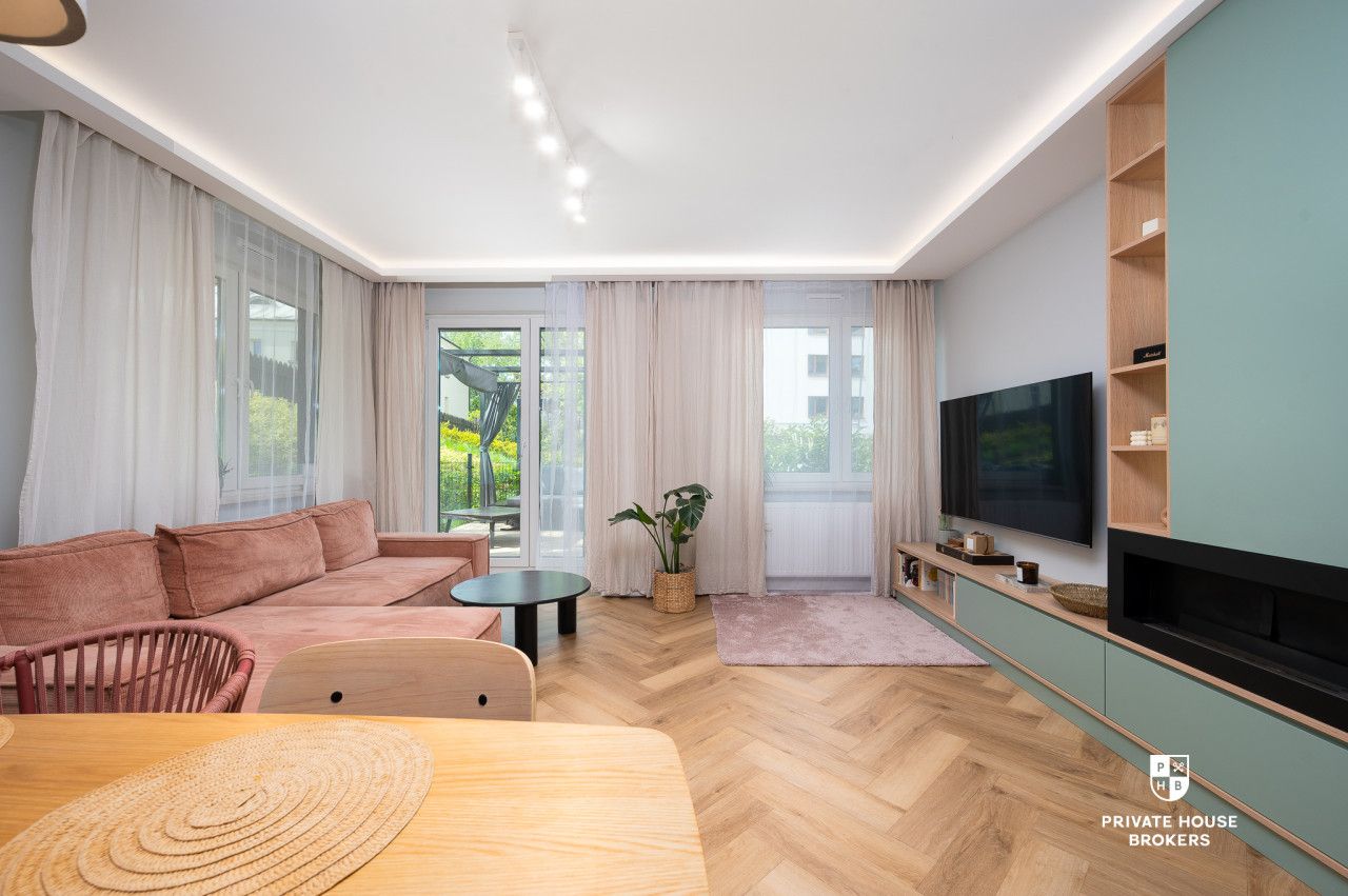 Premium 53m² z dużym ogrodem, garderobą i garażem obok Bonarki - Mieszkanie - Sprzedaż - Kraków, Podgórze / Łagiewniki