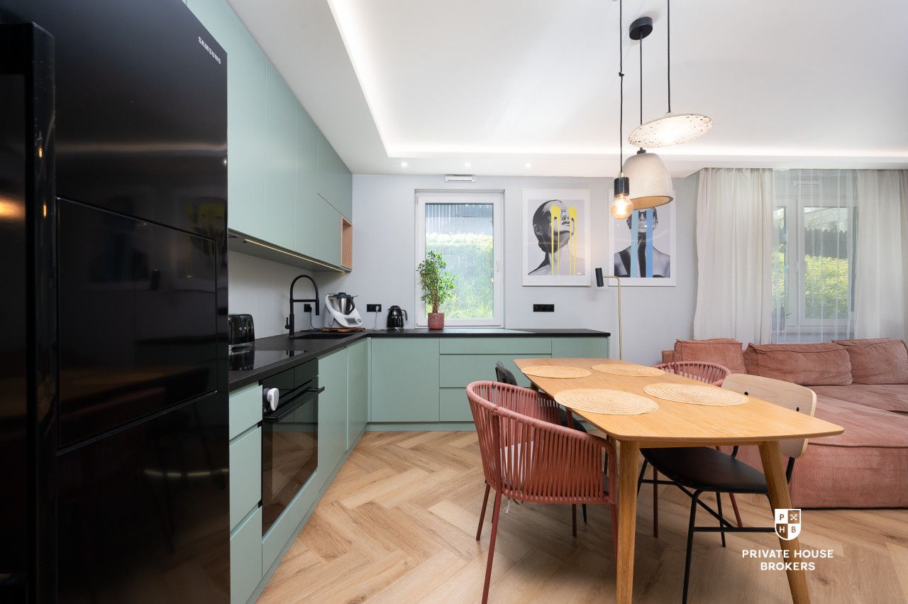 Premium 53m² z dużym ogrodem, garderobą i garażem obok Bonarki - Mieszkanie - Sprzedaż - Kraków, Podgórze / Łagiewniki