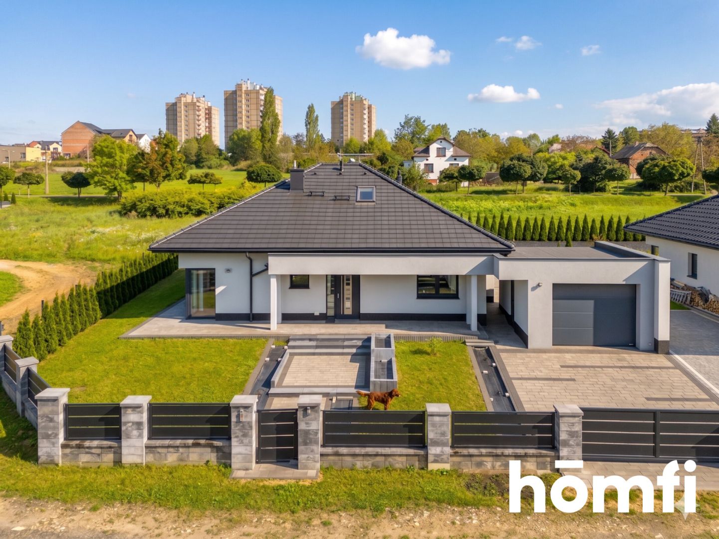 Modern single-story house 100m2 + garage - House - Sale - Chrzanowski, Libiąż
