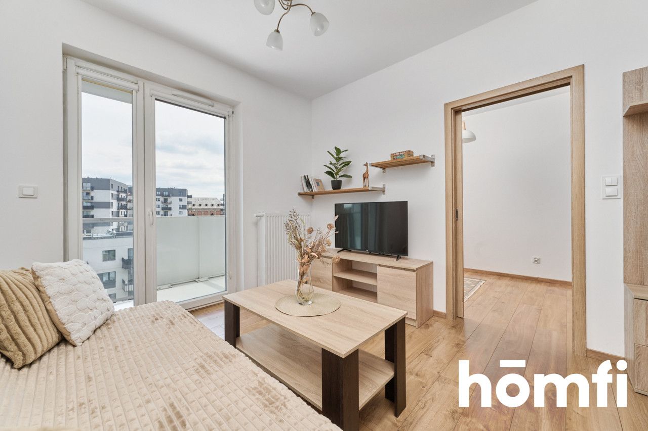 Modern 1-bedroom apartment with a garage and Odra river view - Apartment - Rent - Wrocław, Psie Pole
