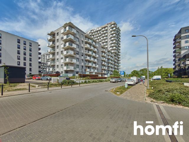 Modern 1-bedroom apartment with a garage and Odra river view - Apartment - Rent - Wrocław, Psie Pole